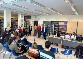 Με τους μαθητές του 1ου Γενικού Λυκείου Κοζάνης