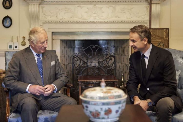 Με Μεγάλη Του Χαρά Ο Πρίγκιπας Της Ουαλίας Συναντήθηκε Με Τον Πρωθυπουργό Της Ελλάδας