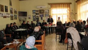 Ο Δήμαρχος Αμυνταίου Άνθιμος Μπιτάκης στο ΚΑΠΗ του Δήμου Αμυνταίου