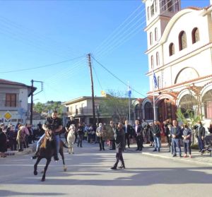 Περιφορά της εικόνας του Αγίου Γεωργίου, στους δρόμους της Αιανής