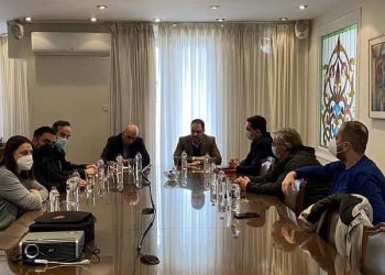 Συνάντηση Εργασίας Του Προέδρου Και Μελών Της Διοίκησης Του Επιμελητηρίου Κοζάνης, Με Τον Πρόεδρο Του Εβεα Κ. Γιάννη Μπρατάκο