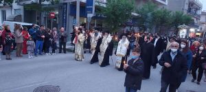 Πλήθος πιστών στη λιτάνευση της Εικόνας της Παναγίας Ζιδανιώτισσας στην Κοζάνη