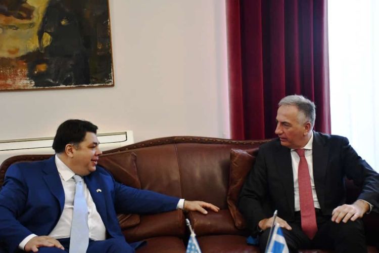 Συνάντηση Του Υφυπουργού Εσωτερικών (Μακεδονίας – Θράκης) Κ. Σταύρου Καλαφάτη Με Τον Νέο Πρέσβη Των Η.π.α. Κ. Τζόρτζ Τσούνη