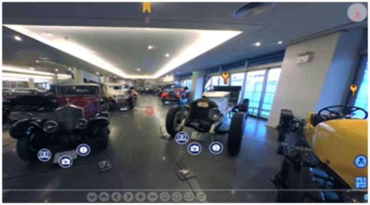 Δημιουργία ψηφιακής περιήγησης του Ελληνικού Μουσείου Αυτοκινήτου στην Αθήνα.