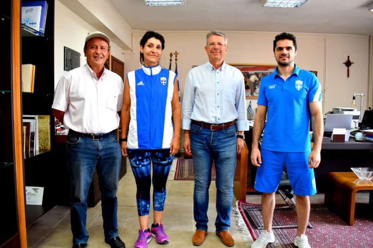 Ο Αντιπεριφερειάρχης Φλώρινας, υποδέχτηκε τους Ολυμπιονίκες Απόστολο Τασκούδη και Φωτεινή Βαβάτση