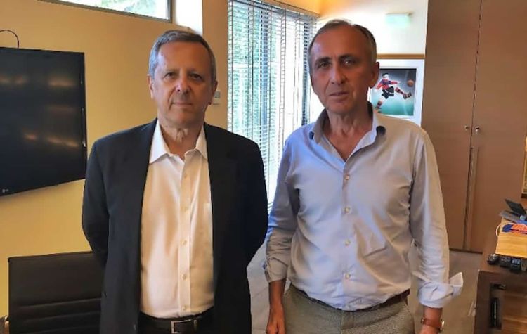 Συνάντηση του κ. Σάββα Πεχλιβανίδη γραμματέα της ΕΠΣ Κοζάνης με τον πρόεδρο της ΕΠΟ κ Μπαλτάκο Τάκη