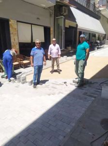 Ασφαλτοστρώσεις και πεζοδρομήσεις σε Κρόκο και Ανω Κώμη