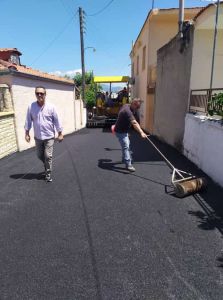 Ασφαλτοστρώσεις και πεζοδρομήσεις σε Κρόκο και Ανω Κώμη