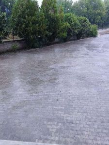 Βροχή και χαλάζι στην Κοζάνη