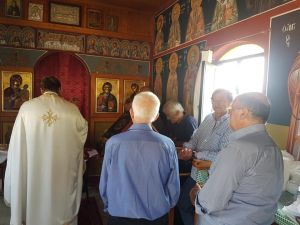 Μηλιά Κοζάνης: στο Εξωκλήσι Αγίας Ειρήνης Χρυσοβαλάντου, τελέστηκε η θεία λειτουργία