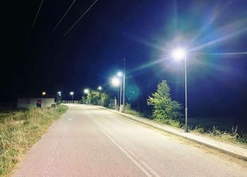 Σημαντική βελτίωση της νυχτερινής ορατότητας έφερε ο νέος δημοτικός οδοφωτισμός μεταξύ Κοκκινιάς και Πολυδένδρου