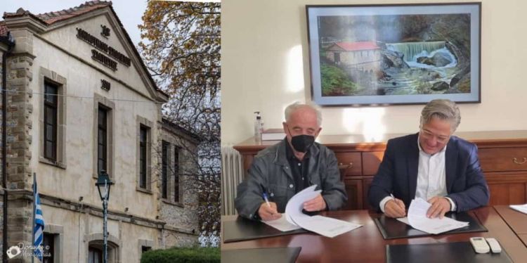 Εργασίες αποκατάστασης της στέγης του 1ου Δημοτικού Σχολείου Σιάτιστας