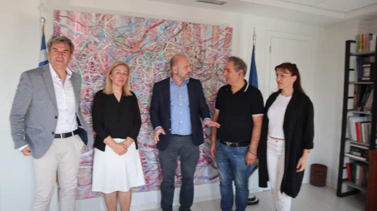 Κλιμάκιο του ΤΕΕ/ΤΔΜ με τον πρόεδρο του ΤΕΕ κ. Γιώργο Στασινό