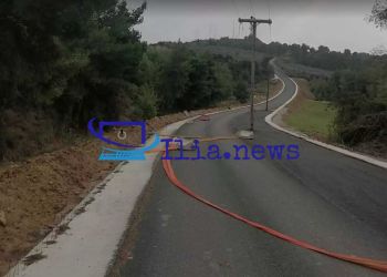 Ηλεία: «Θεϊκή» ασφαλτόστρωση σε δρόμο με τις παγίδες να παραμένουν