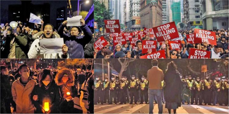 Πρωτοφανείς Διαδηλώσεις Στην Κίνα Για Τα Αυστηρά Lockdowns – Οργή, Χάος, Ξύλο, Συνθήματα Κατά Του Σι