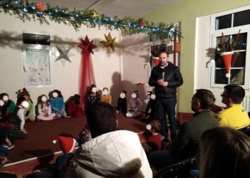 Ο Δήμαρχος Φλώρινας στην Χριστουγεννιάτικη γιορτή του ΚΔΑΠ Φλαμπούρου