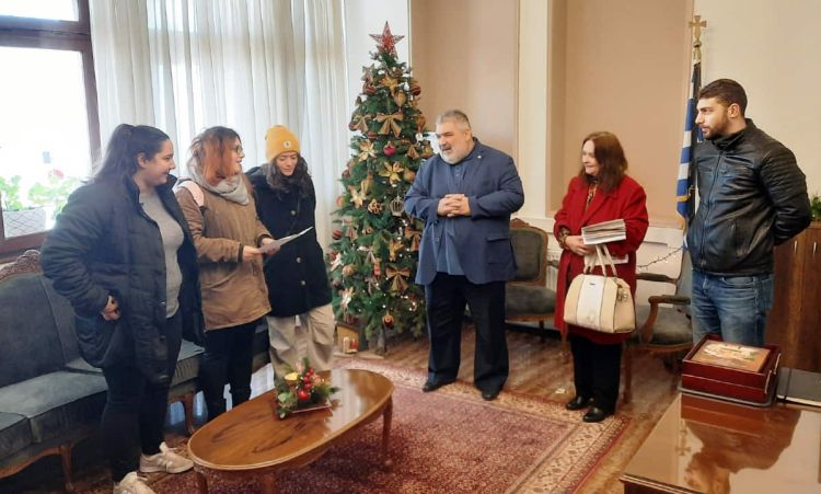 Κάλαντα και ευχές στον Δήμαρχο Εορδαίας