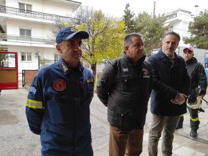 Άσκηση πυρκαγιάς και απεγκλωβισμού τραυματία σε συνεργασία με την Πυροσβεστική Υπηρεσία, στο νοσοκομείο Κοζάνης
