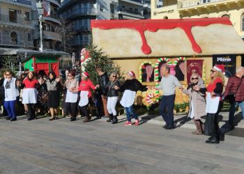 Στην κεντρική Πλατεία Κοζάνης  το γιαπράκι είχε την τιμητική του