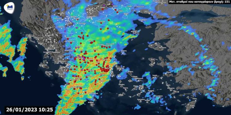 Κακοκαιρία: Πού έπεσε ο μεγαλύτερος όγκος νερού – Τι θα γίνει τις επόμενες ώρες