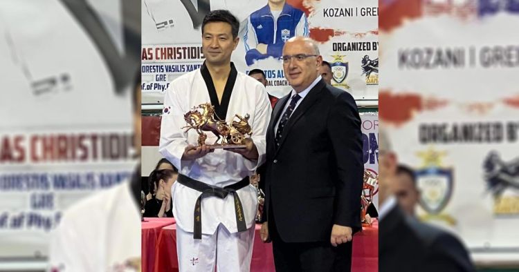 Ο Μιχάλης Παπαδόπουλος στην τελετή έναρξης του 9ου Snow Camp Taekwondo 2023