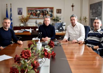 Ο Αντιπεριφερειάρχης Φλώρινας Σωτήρης Βόσδου με αντιπροσωπεία της Κοινότητας Αναργύρων