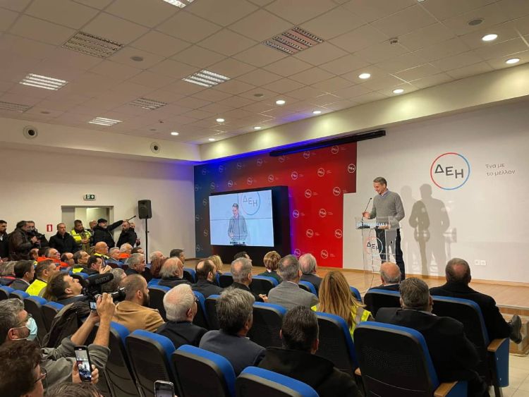 Ο Πρωθυπουργός Κυριάκος Μητσοτάκης επισκέφτηκε  τον νέο σταθμό παραγωγής ενέργειας της ΔΕΗ «Πτολεμαΐδα 5»