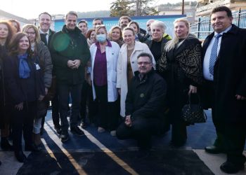 Στο Γενικό Νοσοκομείο Κοζάνης ο Κυριάκος Μητσοτάκης