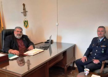 Τον Δήμαρχο Εορδαίας Παναγιώτη Πλακεντά επισκέφθηκε ο νέος Διευθυντής της Διεύθυνσης Αστυνομίας Κοζάνης, Ηλίας Τσιότσιας