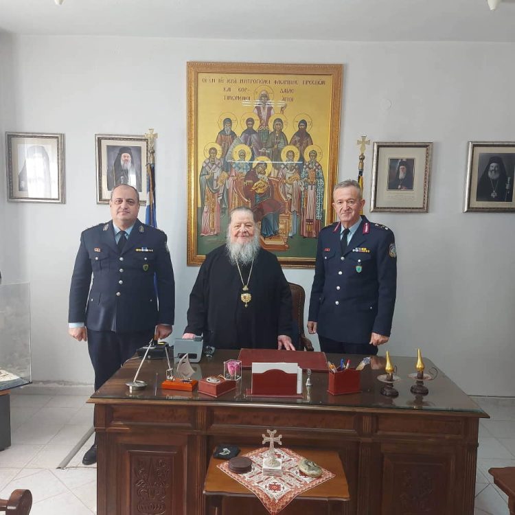 Επίσκεψη Του Περιφερειακού Αστυνομικού Διευθυντή Δυτικής Μακεδονίας Στο Μητροπολίτη Φλωρίνης, Πρεσπών Και Εορδαίας