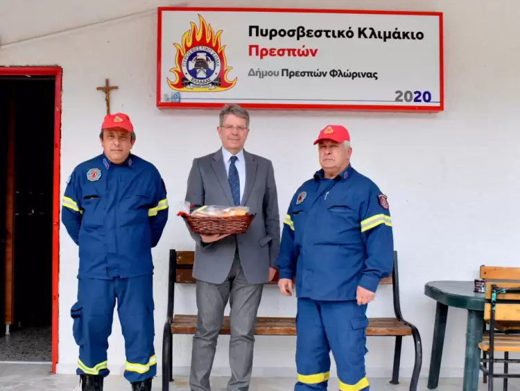 Ο Αντιπεριφερειάρχης Φλώρινας Σωτήρης Βόσδου στις Πρέσπες