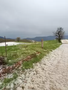 Άσπρισε απο το χαλάζι το Λιβαδερό Κοζάνης