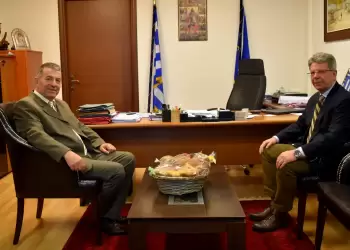 Η επίσκεψη του Αντιπεριφερειάρχη Φλώρινας  Σωτήρη Βόσδου στο Αμύνταιο ενόψει της εορτής του Πάσχα