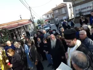 Κερασιά Κοζάνης – Το πέρασμα της εικόνας της Παναγίας Ζιδανίου