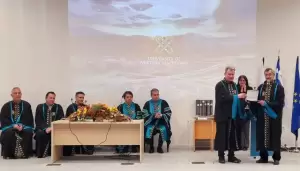 Πανεπιστήμιο Δυτικής Μακεδονίας – Τελετή Απονομής Τιμητικής Πλακέτας στον ομότιμο καθηγητή κ. Αθανάσιο Τριανταφύλλου