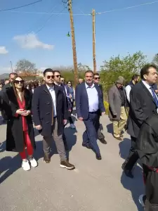 Στην πανηγυρική Αναστάσιμη Θεία λειτουργία του Ι.Ν. Αγίου Γεωργίου στο Μεσόβουνο