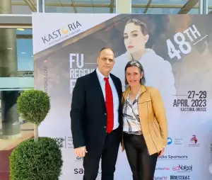 Την 48η Έκθεση Γούνας Καστοριάς, επισκέφτηκε την Πέμπτη η Ευλαμπία Πρώιου