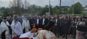 Στον Εσπερινό στον Ι.Ν. Αγίου Χριστοφόρου, παραμονή της εορτής του Αγίου