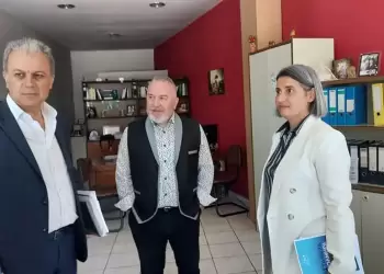 Σέρβια: Επίσκεψη από Γιώργο Αμανατίδη - Ευλαμπία Πρώϊου Επίσκεψη στα Σέρβια: Αμανατίδης – Πρωιου