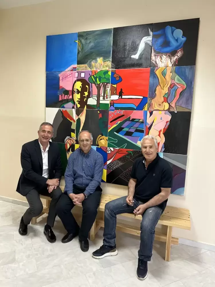 Επίσκεψη υποψηφίου Βουλευτή Στάθη Κωνσταντινίδη στο Καλλιτεχνικό σχολείο στον Κλείτο Κοζάνης