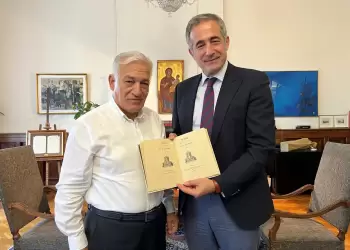 Ο Στάθης Κωνσταντινίδης με τον Πρόεδρο της Κ.Ε.Δ.Ε. κ. Λάζαρο Κυρίζογλου – Εμπιστευόμαστε την Τοπική Αυτοδιοίκηση