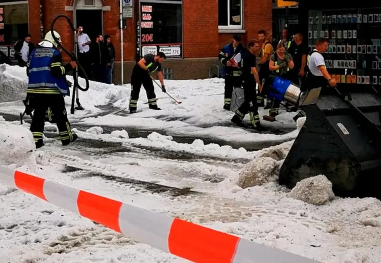«Χειμώνας» Στη Β. Ευρώπη: Εκχιονιστικά Στη Γερμανία, Ιστορικές Πλημμύρες Στη Σλοβενία