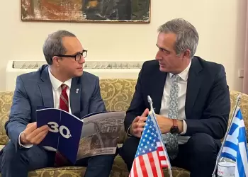 Εθιμοτυπική συνάντηση του κ. Στάθη Κωνσταντινίδη με τον Γενικό Πρόξενο των ΗΠΑ στη Θεσσαλονίκη κ. Jerry Ismai