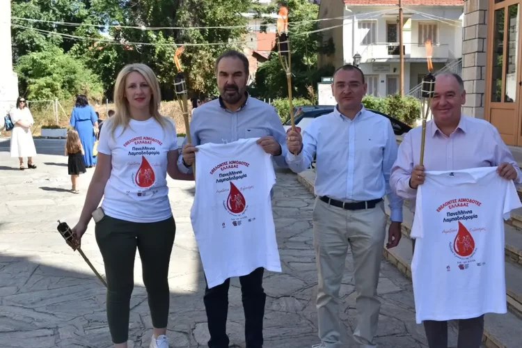 Από Τη Φλώρινα Πέρασε Η 21Η Πανελλήνια Λαμπαδηδρομία Εθελοντών Αιμοδοτών