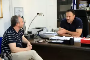 Επίσκεψη του υποψήφιου Δημάρχου Κοζάνης Χάρη Κουζιάκη στο  “Μαμάτσειο” Γενικό Νοσοκομείο  Κοζάνης,  σε Δήμο και  σε ΟΑΕΔ