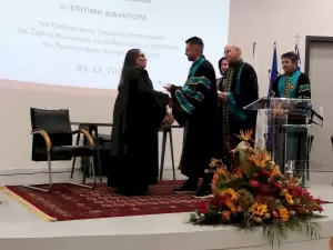 Επίτιμη Διδάκτορας του Παιδαγωγικού Τμήματος Νηπιαγωγών του Πανεπιστημίου Δυτικής Μακεδονίας η Λίνα Νικολακοπούλου