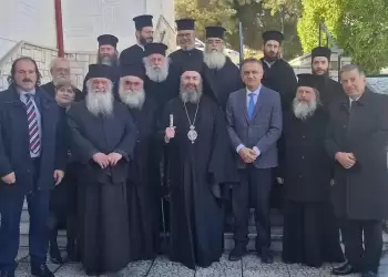 Μεγαλοπρεπής Δοξολογία και Επίσημη Υποδοχή του Ειρηναίου στον Ιερό Ναό Αγίων Κωνσταντίνου και Ελένης Αμυνταίου