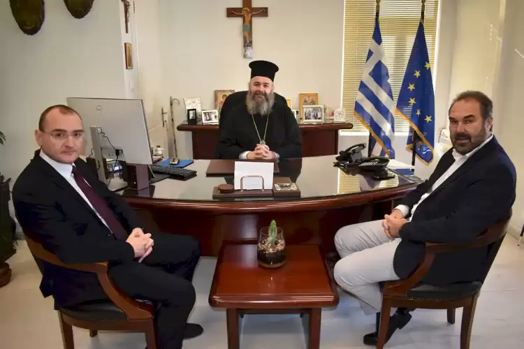 Συνάντηση του Δημάρχου Φλώρινας Βασίλη Γιαννάκη με τον Μητροπολίτη Φλωρίνης, Πρεσπών και Εορδαίας κ. Ειρηναίο