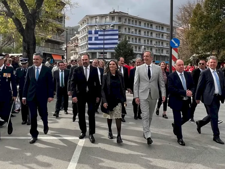 Ο Υφυπουργός Μακεδονίας Και Θράκης Κ. Στάθης Κωνσταντινίδης Στα Ελευθέρια Της Φλώρινας