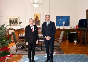 Εθιμοτυπική συνάντηση του κ. Στάθη Κωνσταντινίδη με τον Γενικό Πρόξενο της Γαλλίας στη Θεσσαλονίκη κ. Jean Luc Lavaud